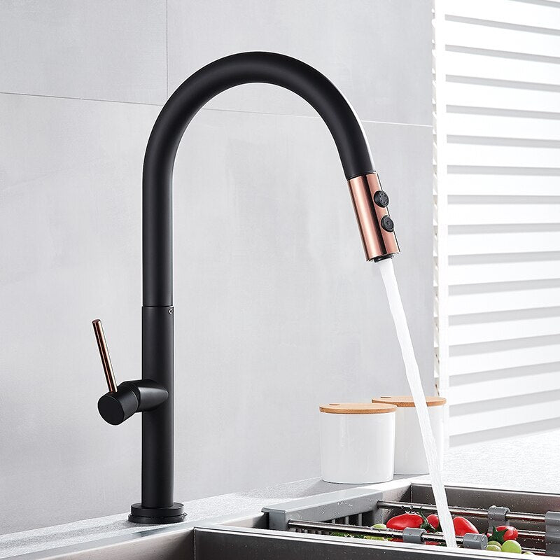 Lidia - Modern Retractable Kitchen Faucet