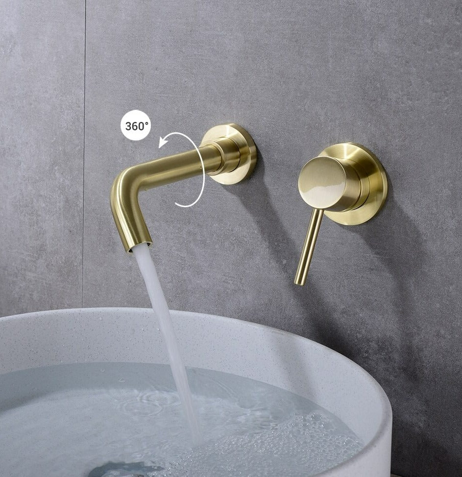Modern Wall Mounted Bathroom Faucet
