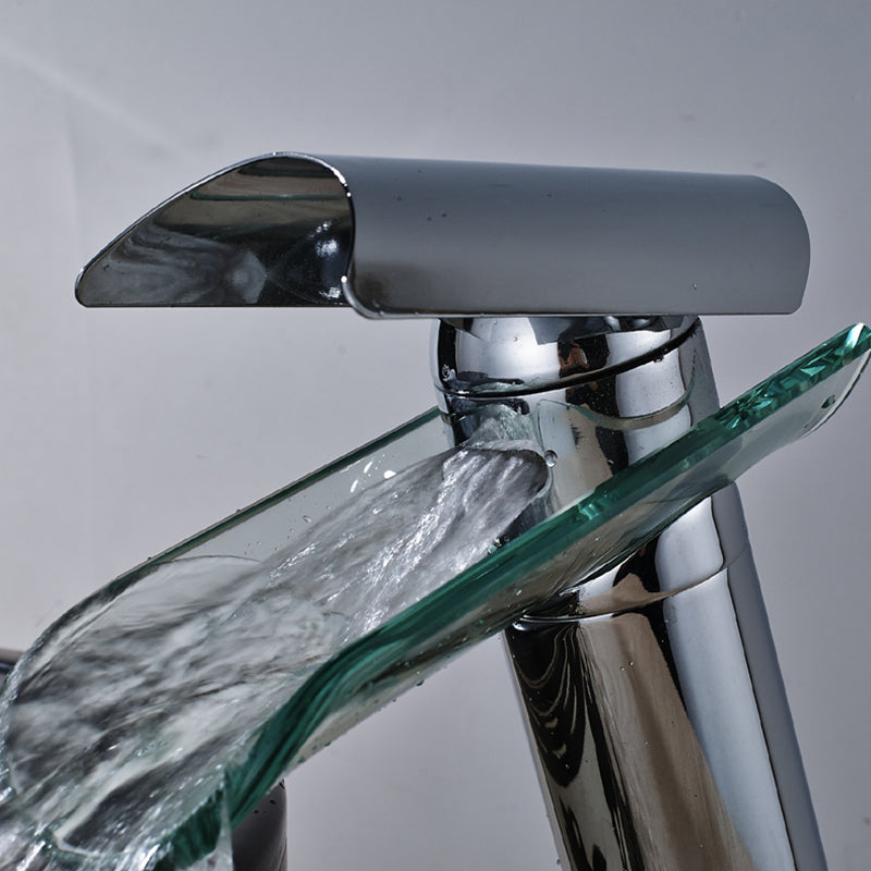 Modern Glass Waterfall Faucet