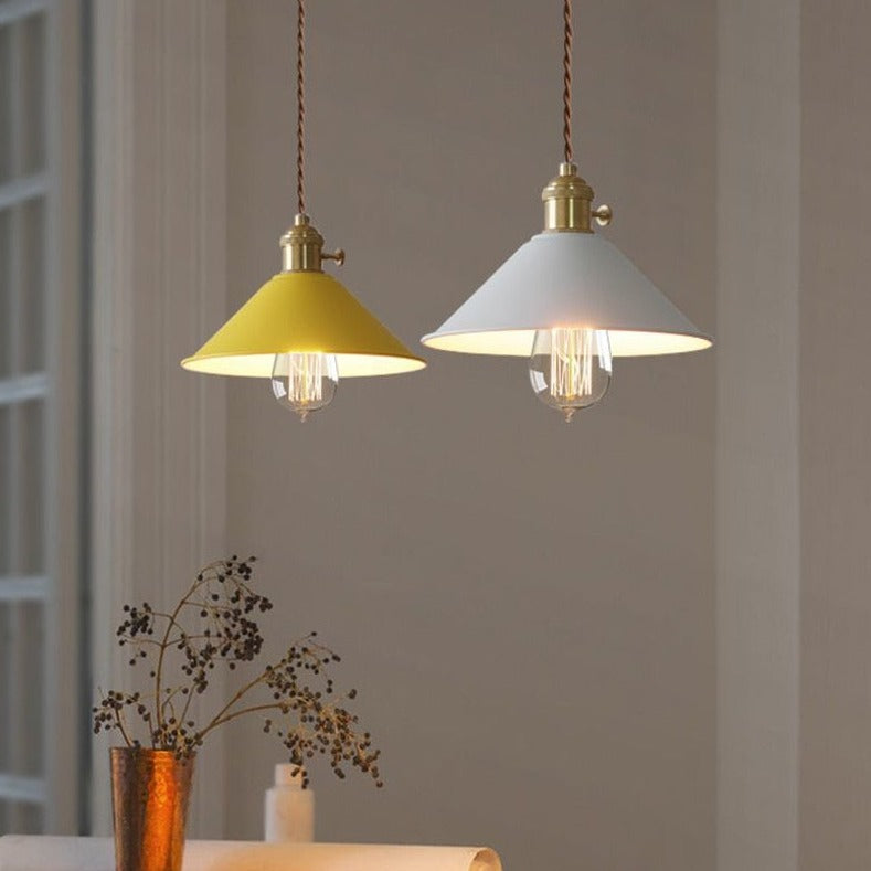 Colorful Vintage Plated Pendant Lights