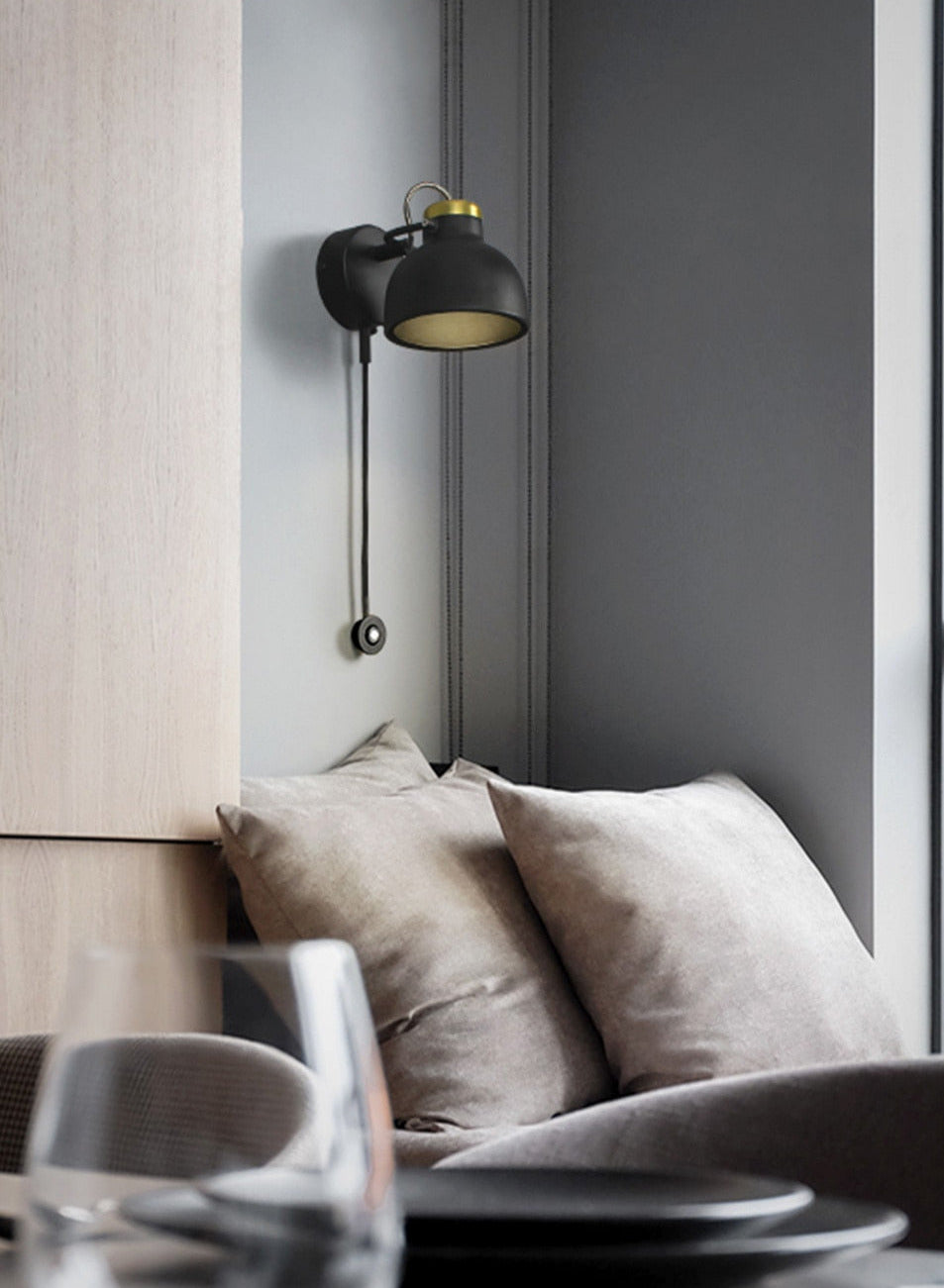 dimmable and color adjustable modern jakub wall sconce