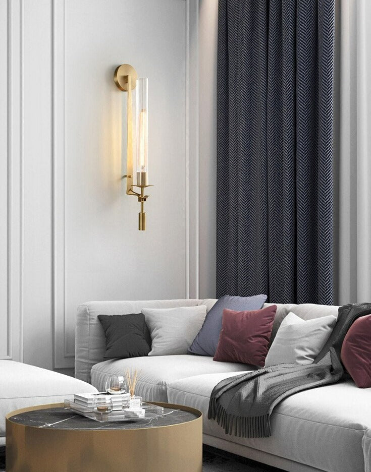 modern luxury glass wall sconce