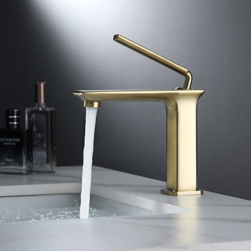 master bathroom polished gold contemporary bathroom faucet