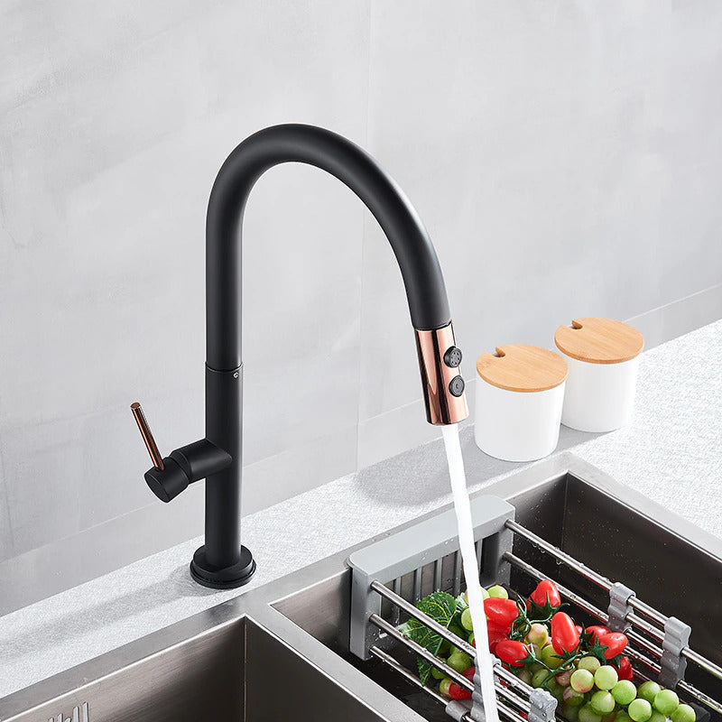 Lidia - Robinet de cuisine rétractable moderne
