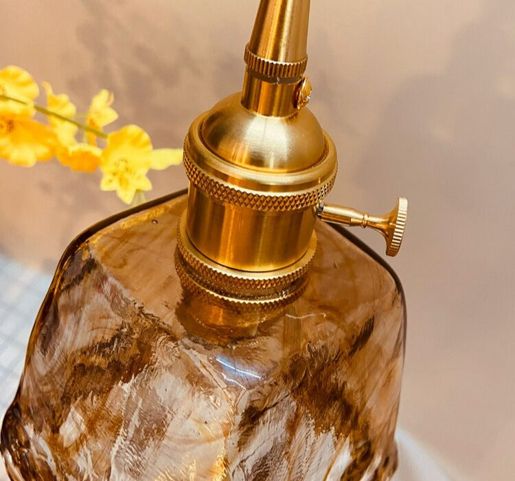 Handblown vintage glass pendant lights