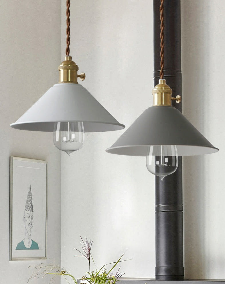 matte finish modern retro pendant light