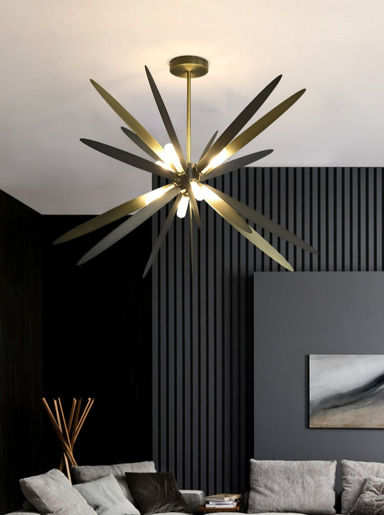 modern art deco black pendant light
