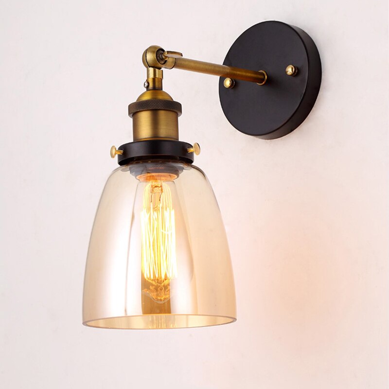 Apliques de pared de vidrio vintage