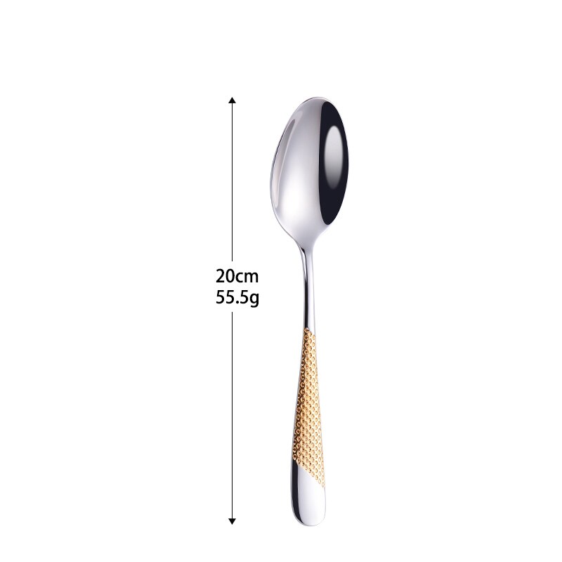 Juego de cubiertos con mango texturizado moderno