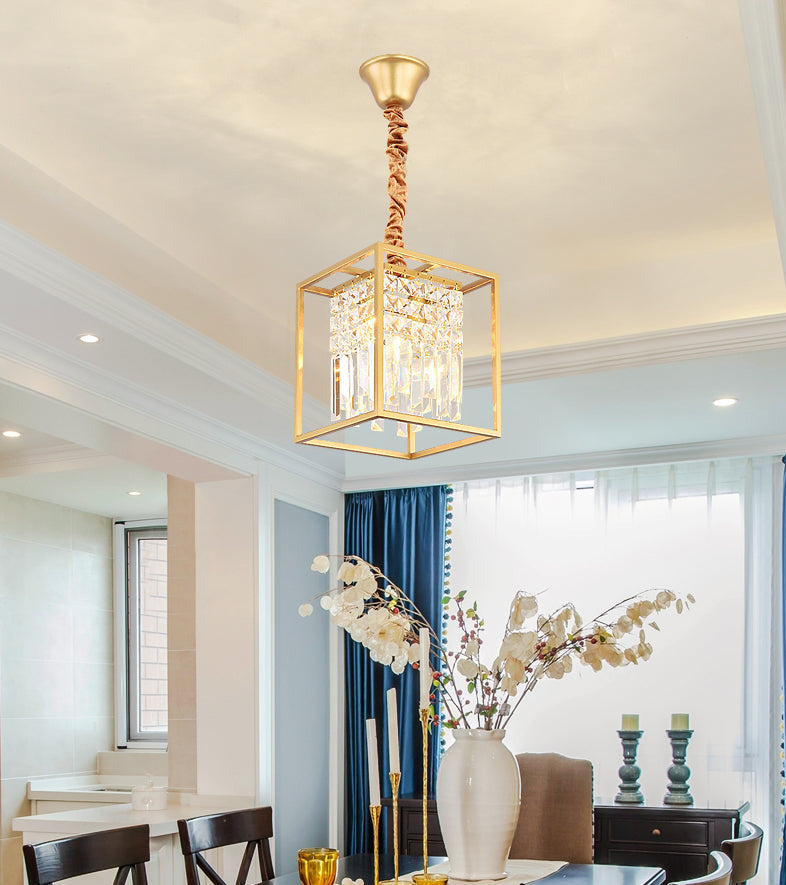 whitely glass crystal modern dinign room chandelier
