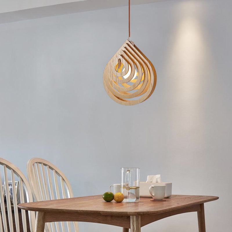 Harper - Lámpara colgante moderna de madera