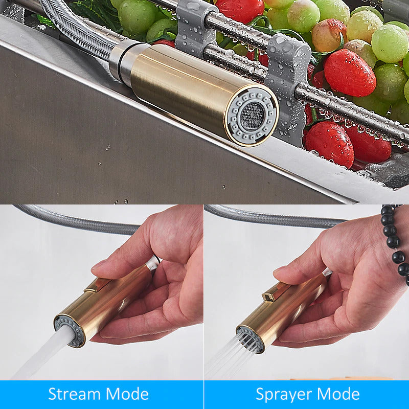 Grifo moderno con control táctil