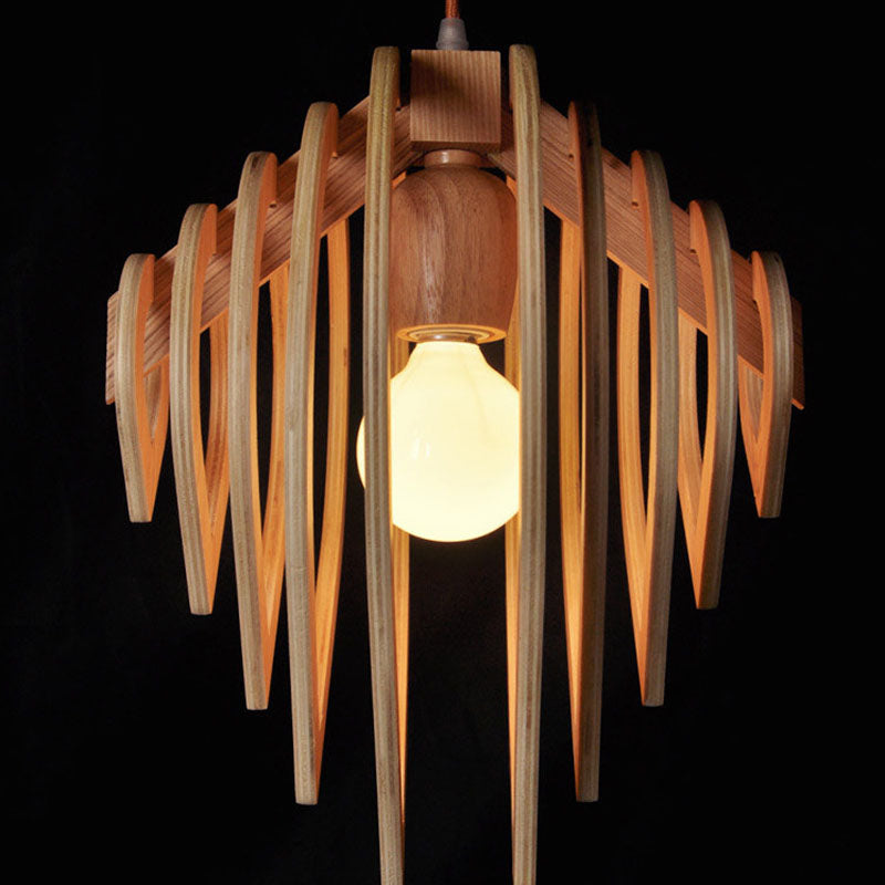 Creative wood kitchen lights