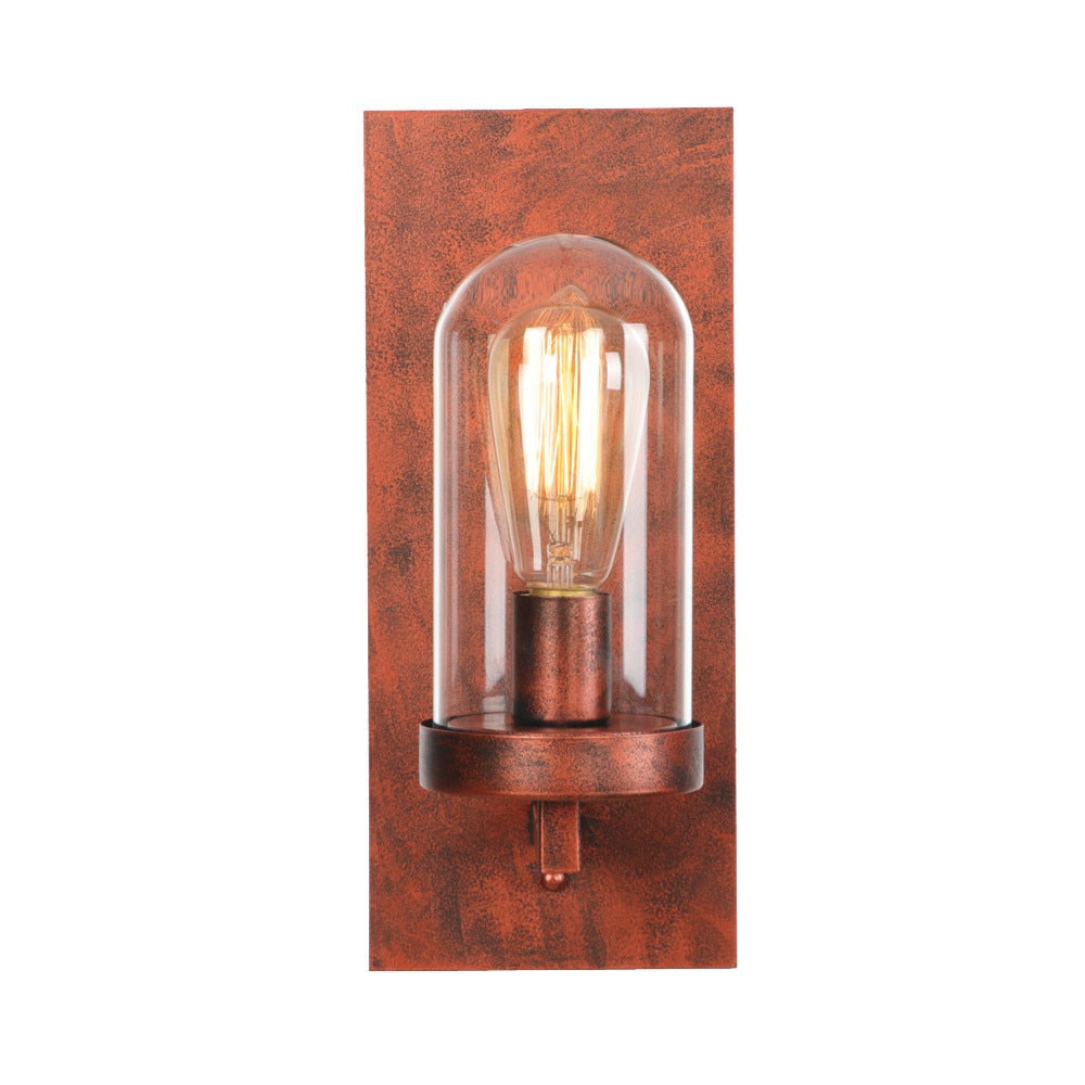 red vintage wall sconce