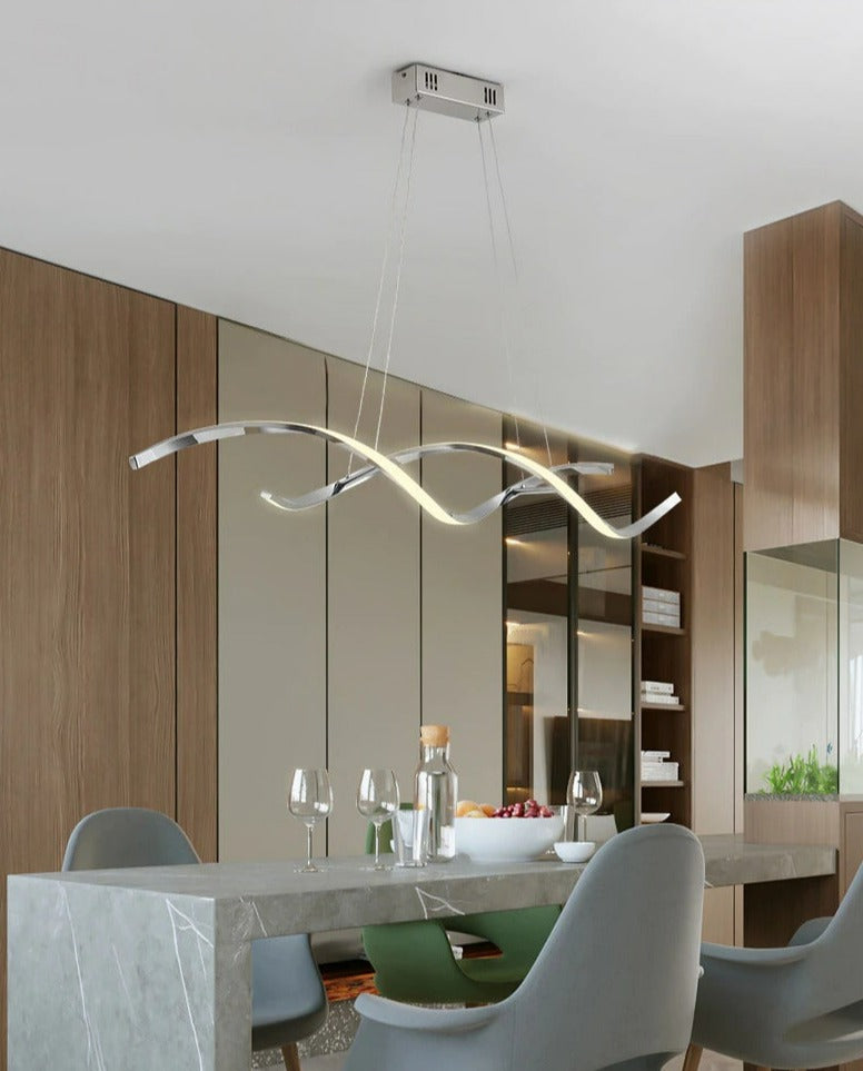 Luminaire suspendu hélicoïdal moderne