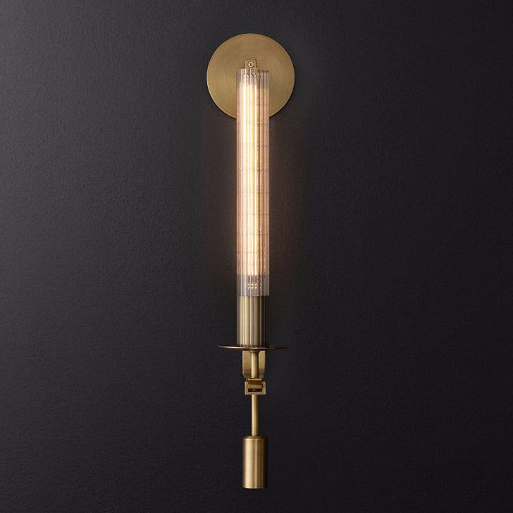 Sarika - Modern Fluted Glass Wall Sconce