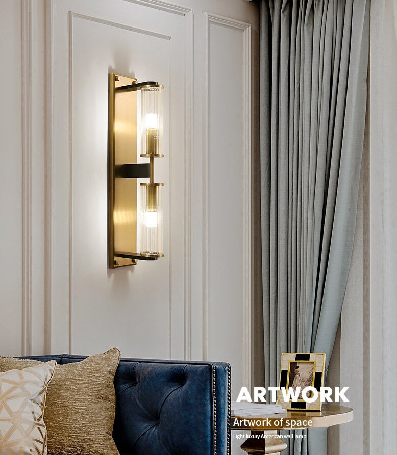flush mount elegant two bulb wall sconce