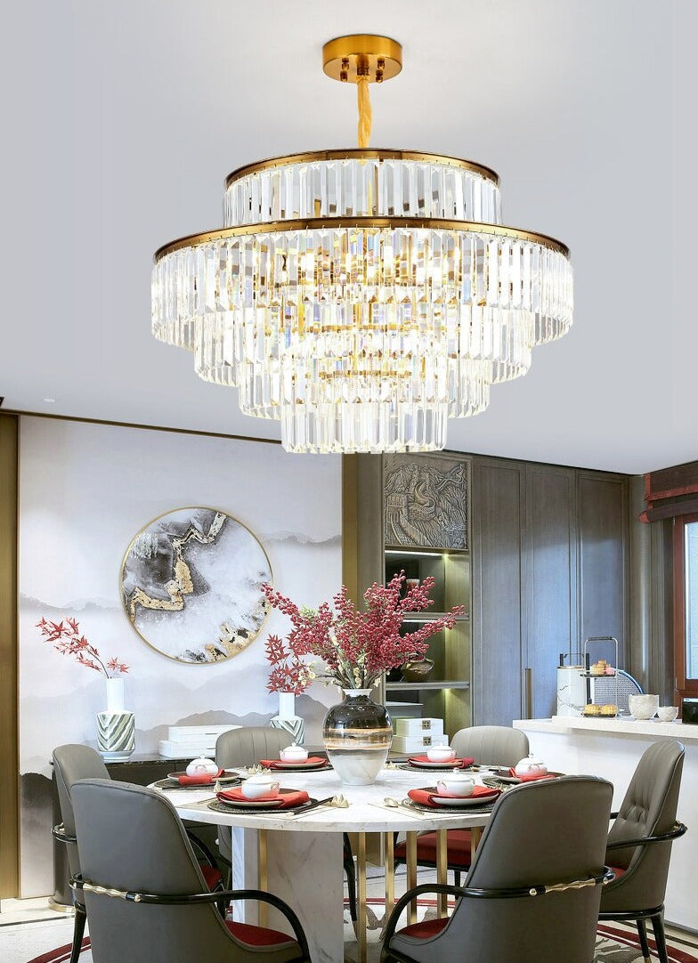 Modern Glass crystal chandelier for dining room