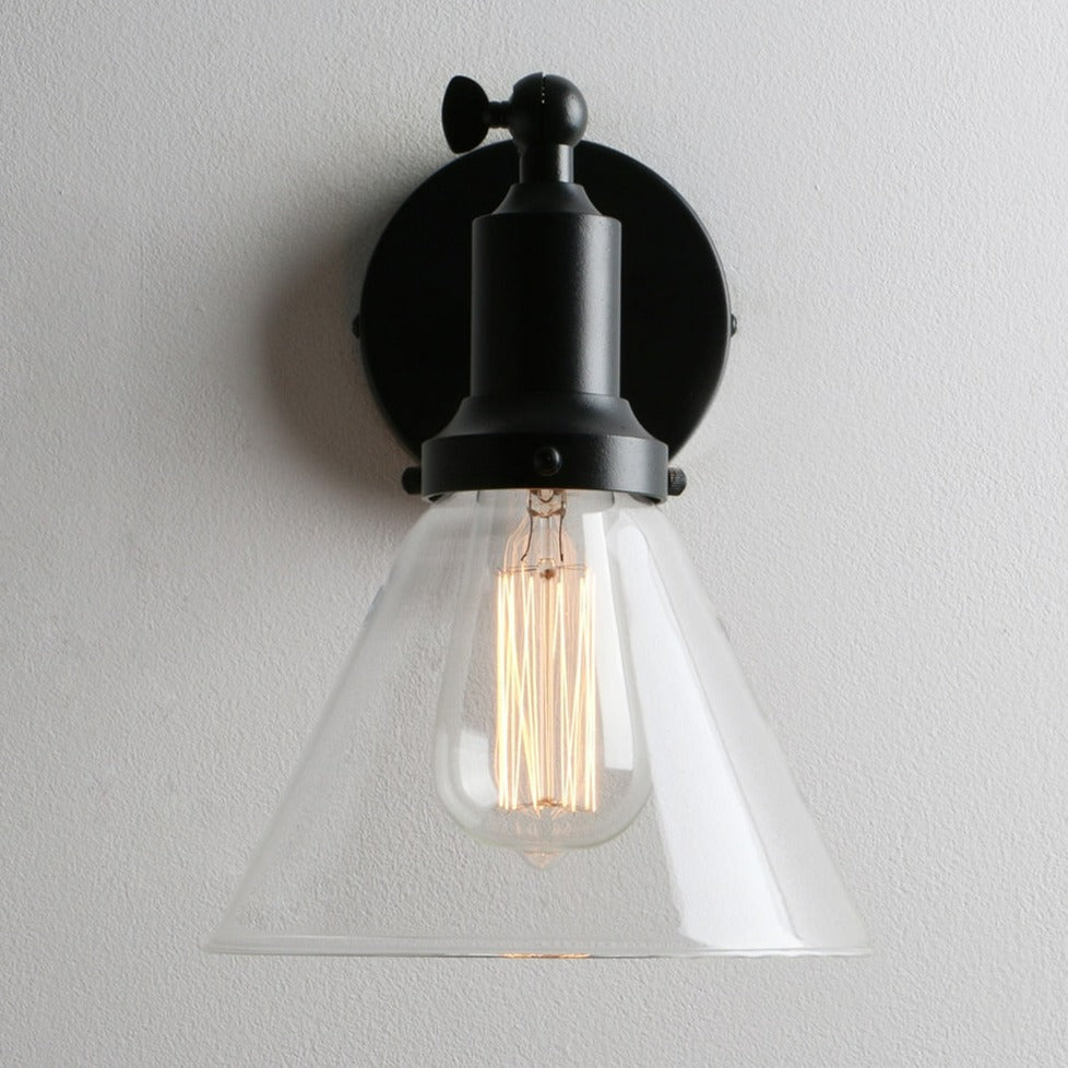 Farley - Aplique de pared de cristal retro