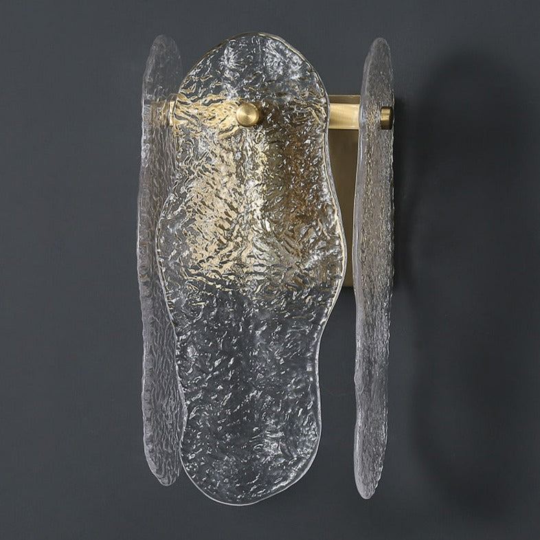 Parisa - Applique murale contemporaine en verre et cuivre