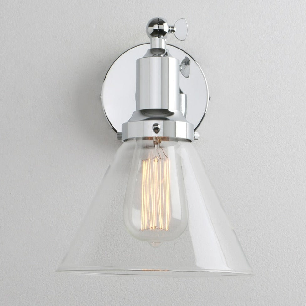 Farley - Aplique de pared de cristal retro