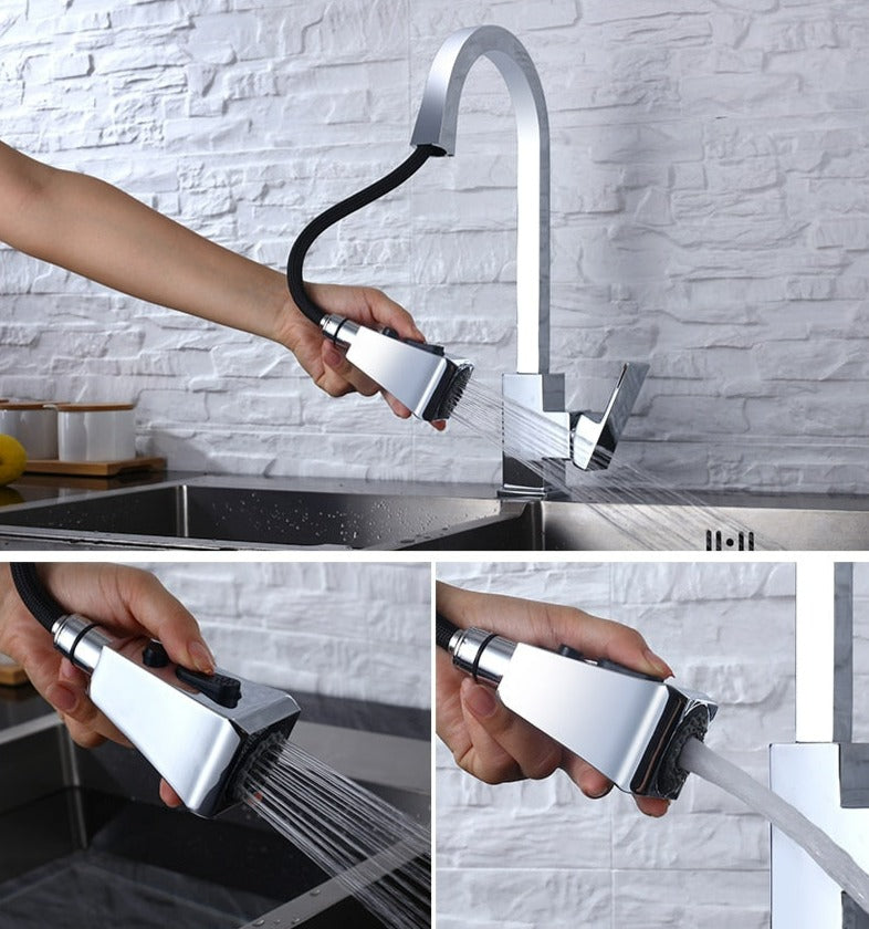 Grifo de cocina extraíble moderno