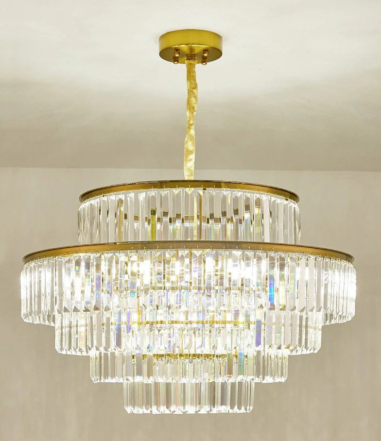 Modern Glass crystal chandelier by Focal decor