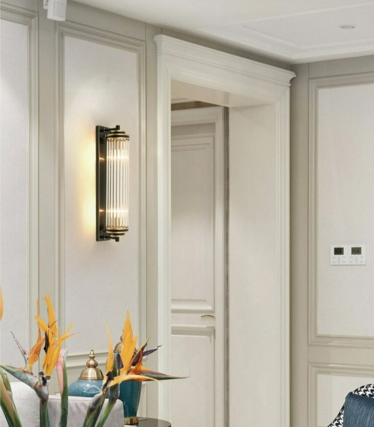 Modern Glass Wall Sconce for Hallways