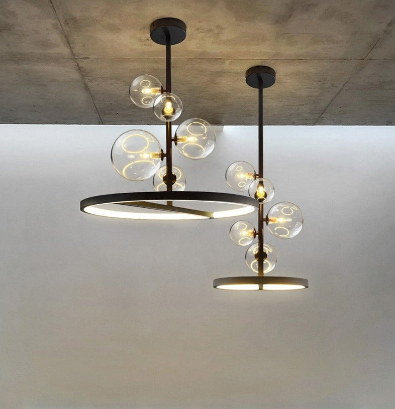 small and large matte black nordic pendant lighting