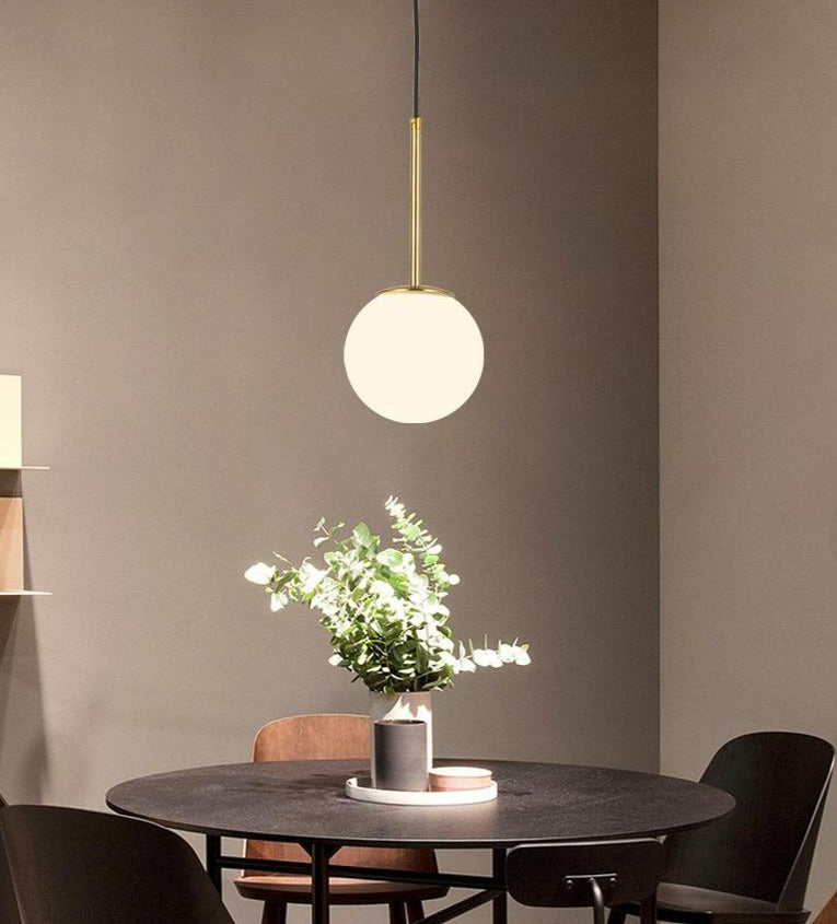 Nordic Frosted Glass Pendant Lights