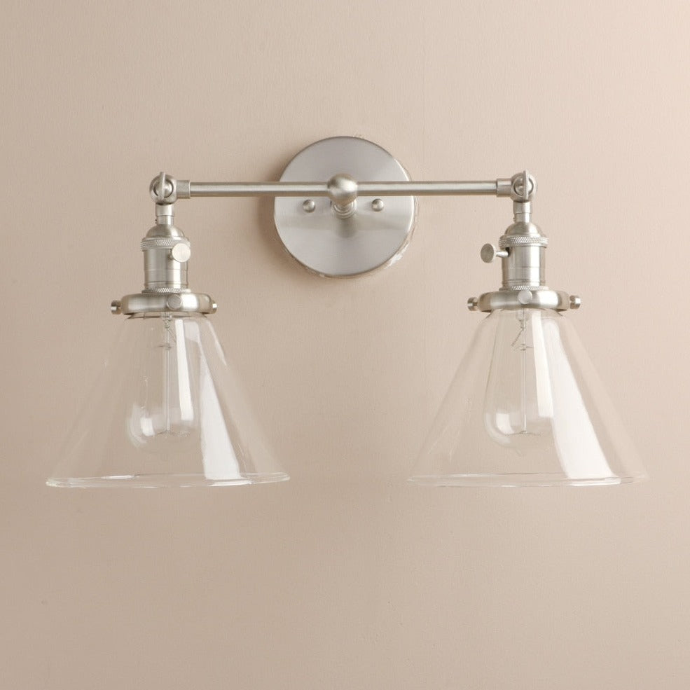 Two-Bulb Franklin Vintage Wall Sconce