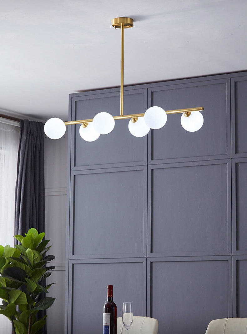 Six bulb farmhouse modern chandelier