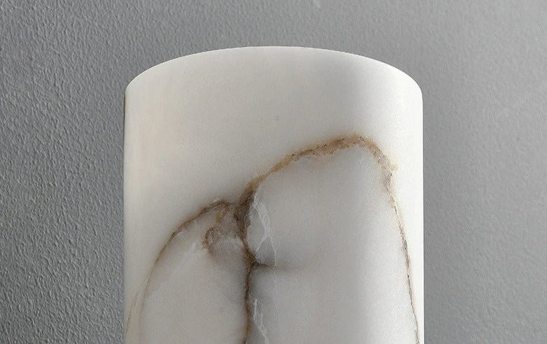 Aplique de pared de mármol blanco