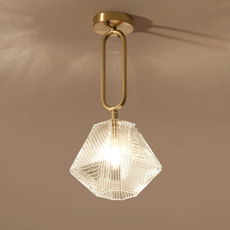 Lámpara de techo de cristal moderna