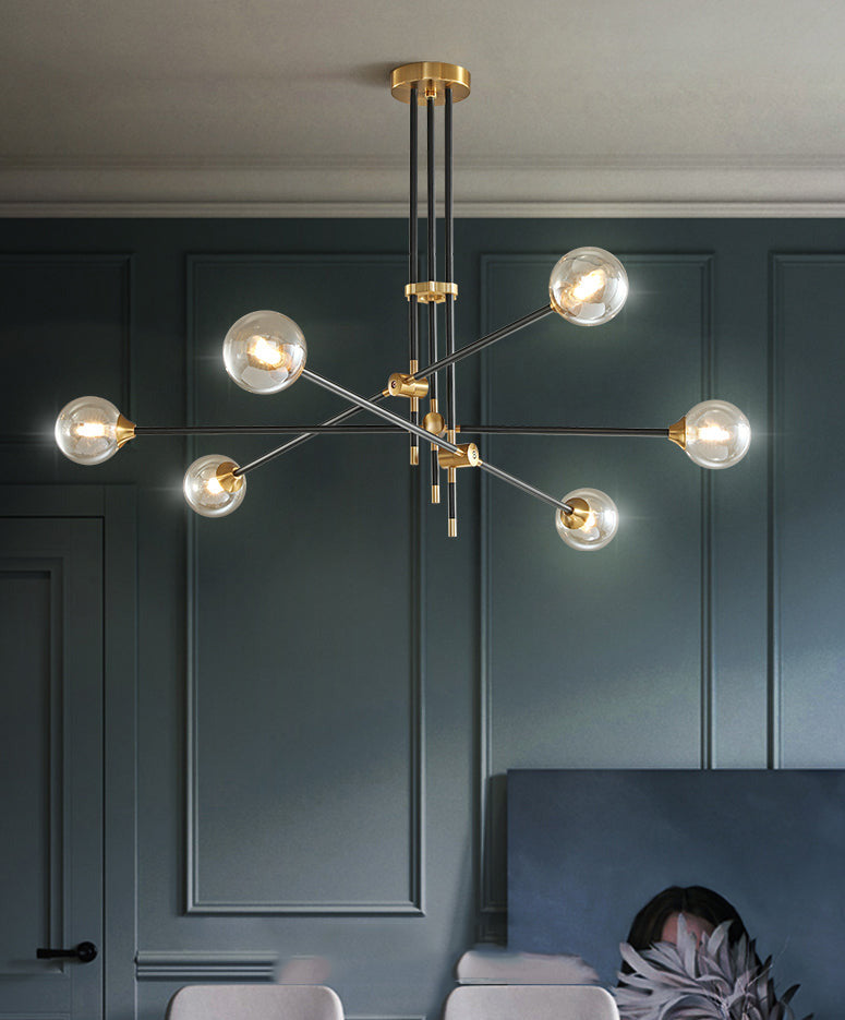 designer multi-bulb ceiling pendant light fixture