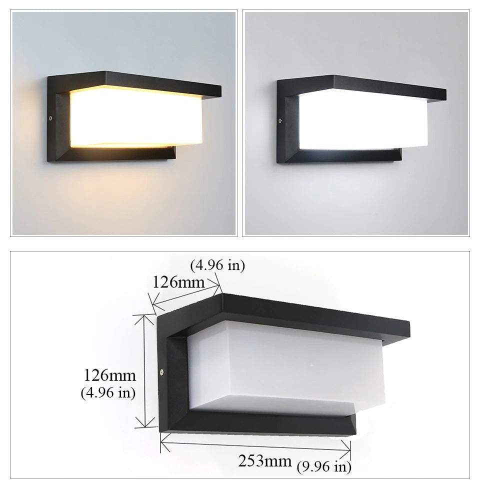 Luz LED horizontal para exteriores