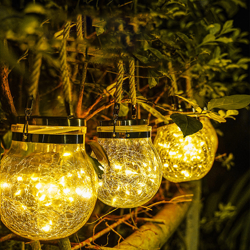Outdoor Solar Powered Glass Light