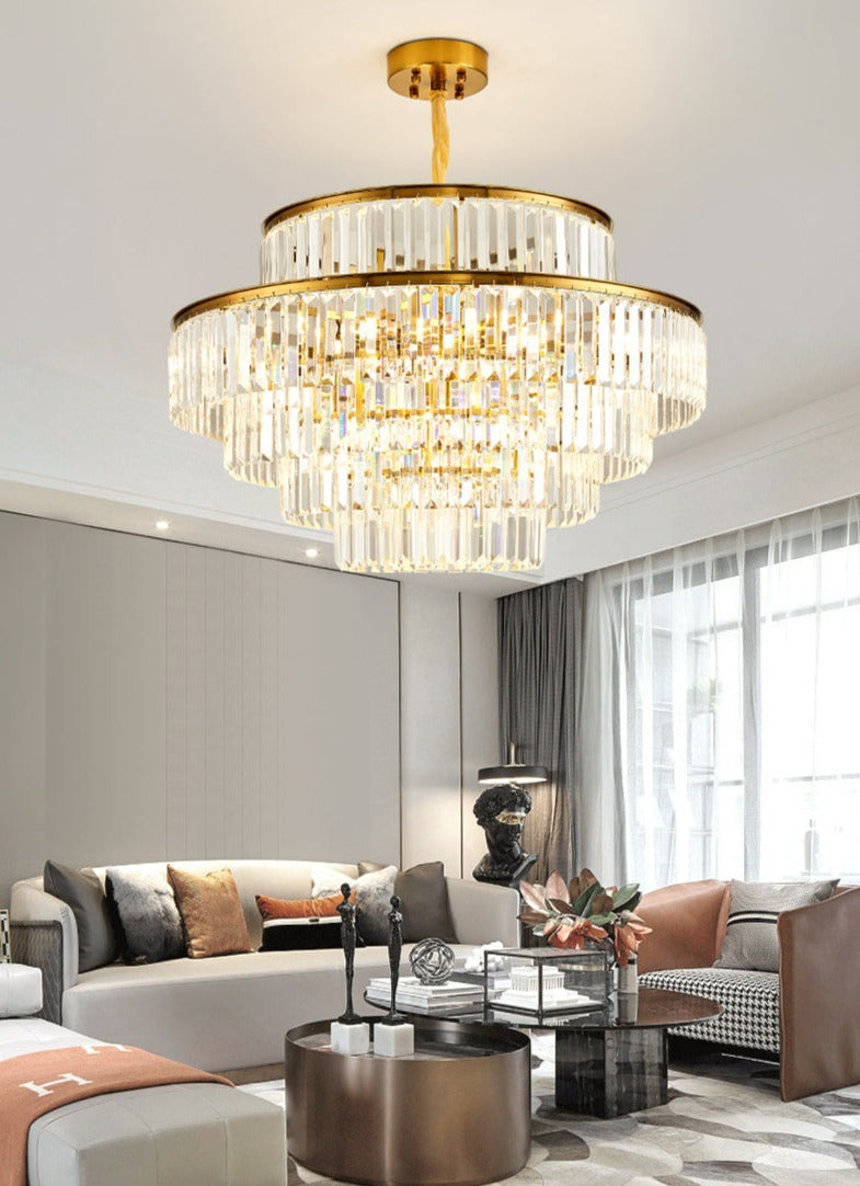 Modern Glass crystal chandelier for bedroom