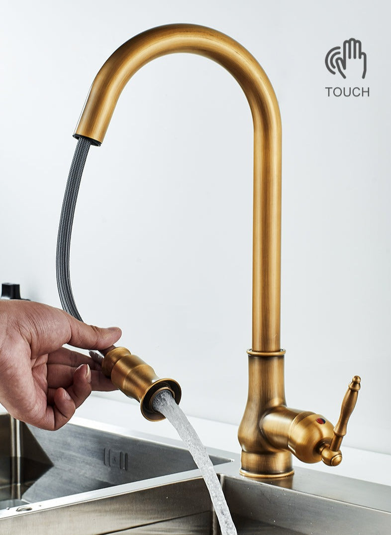 Antique Touch Sensor Kitchen Faucet