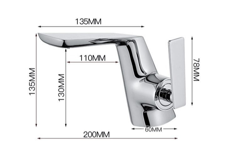 Vera - Grifo de baño moderno