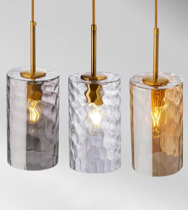 textured glass farmhouse kitchen island pendant lights