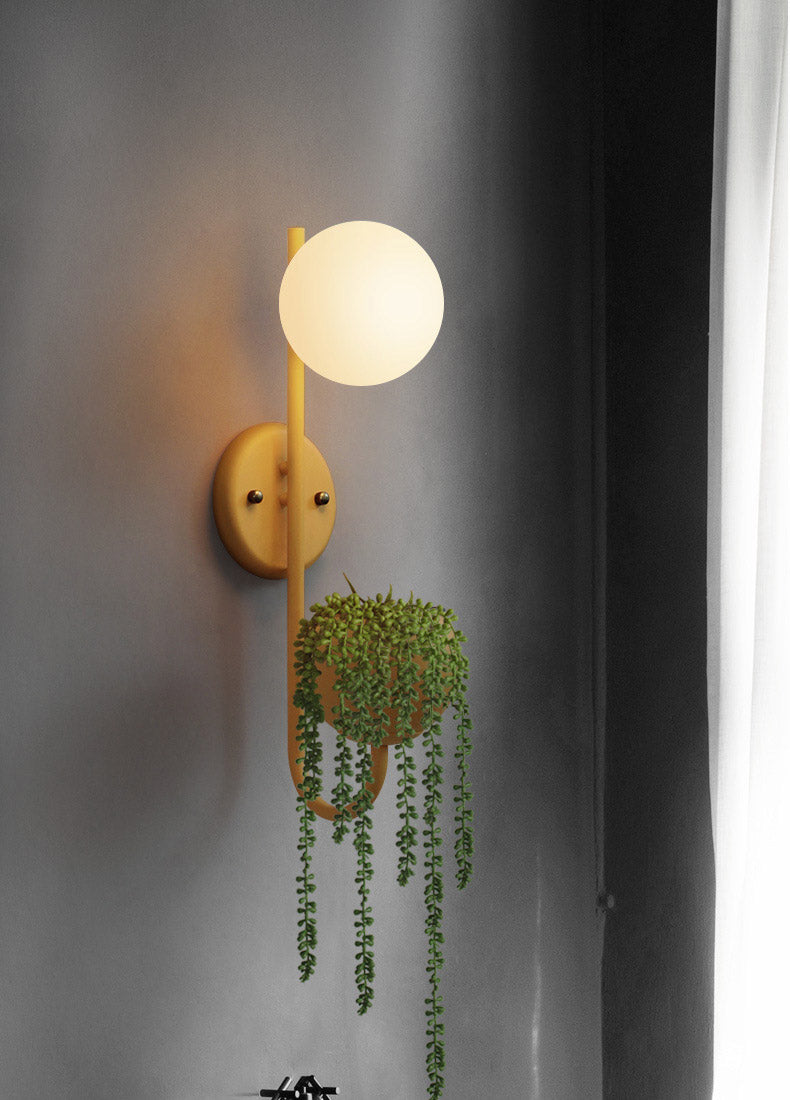 yellow nordic wall sconce