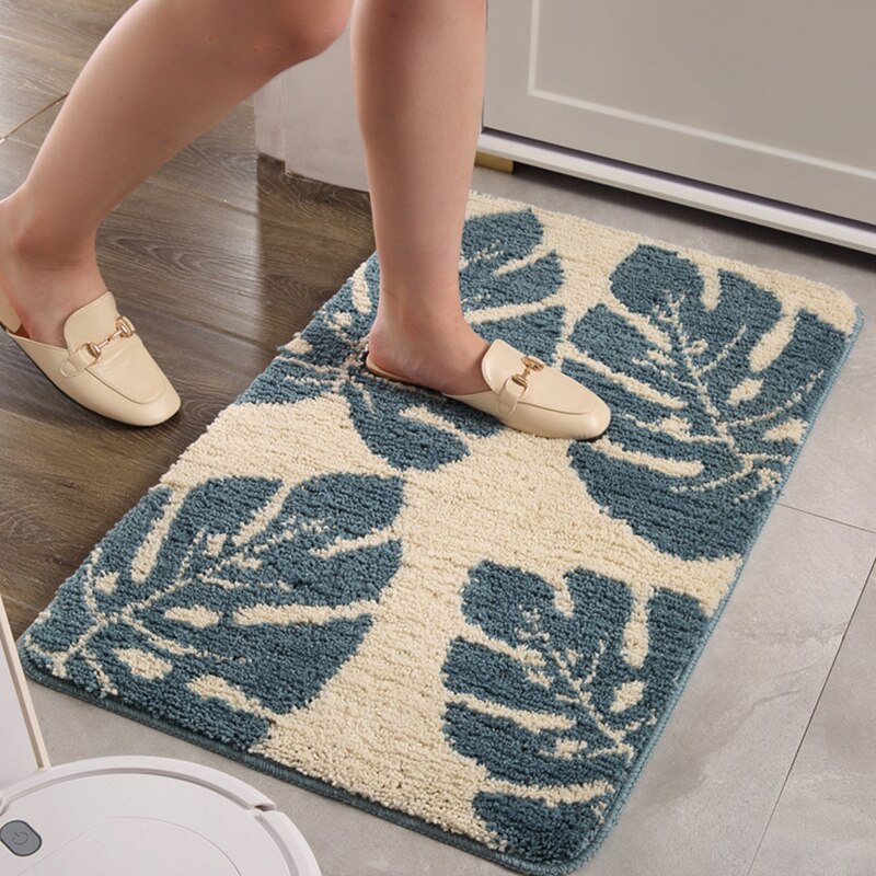 Alfombra de baño y suelo con diseño de selva tropical