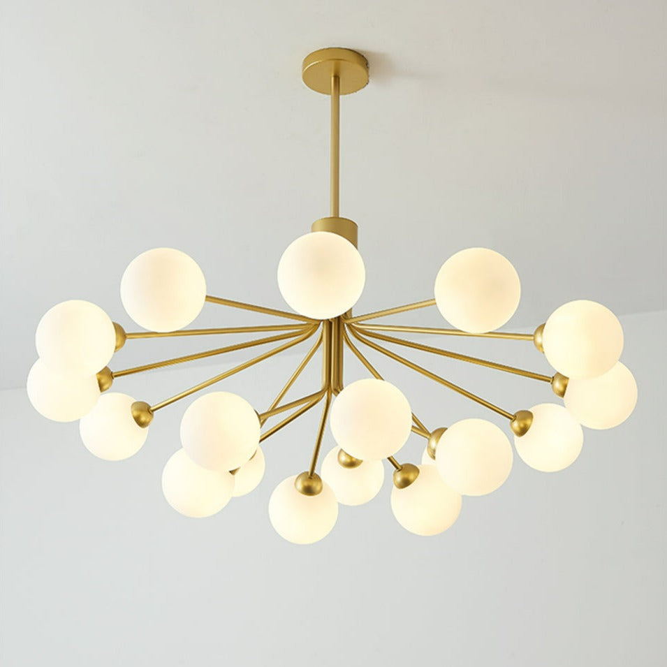 Elena - Lustre moderne en forme de globe en verre