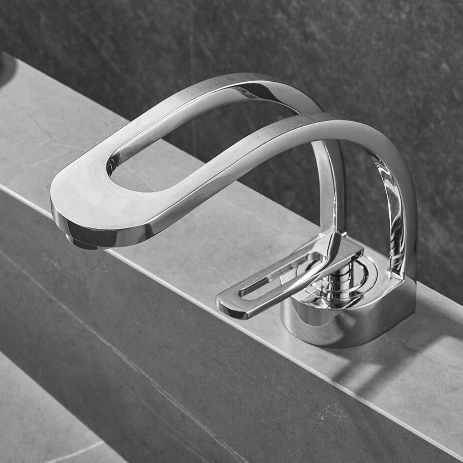 powder room modern single handle hot and cold water bathroom faucet