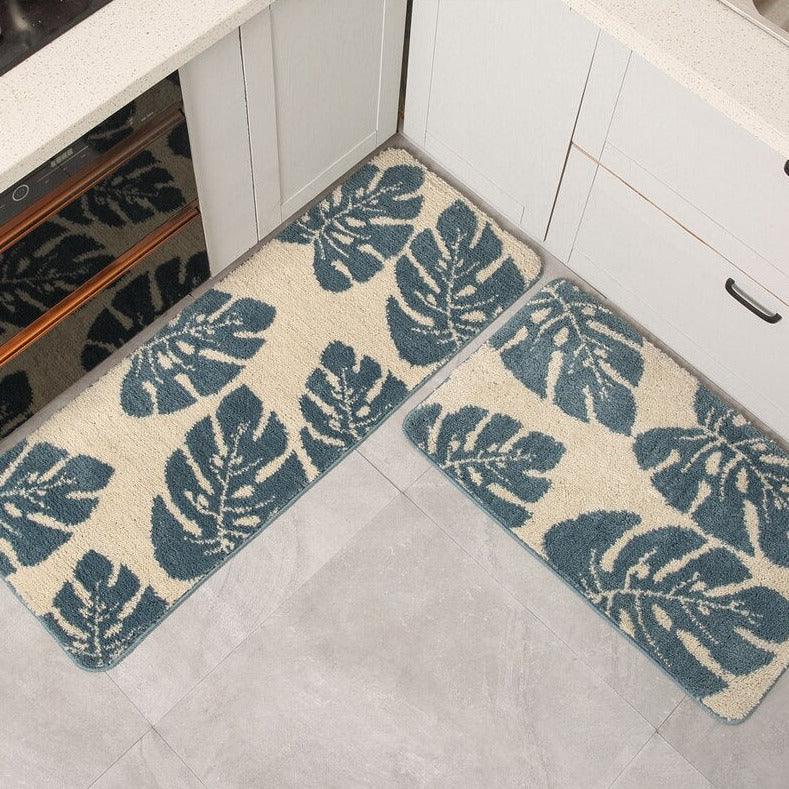 Alfombra de baño y suelo con diseño de selva tropical