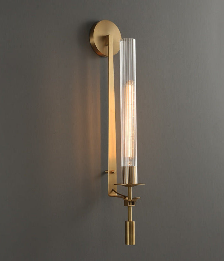 Sarika - Modern Fluted Glass Wall Sconce