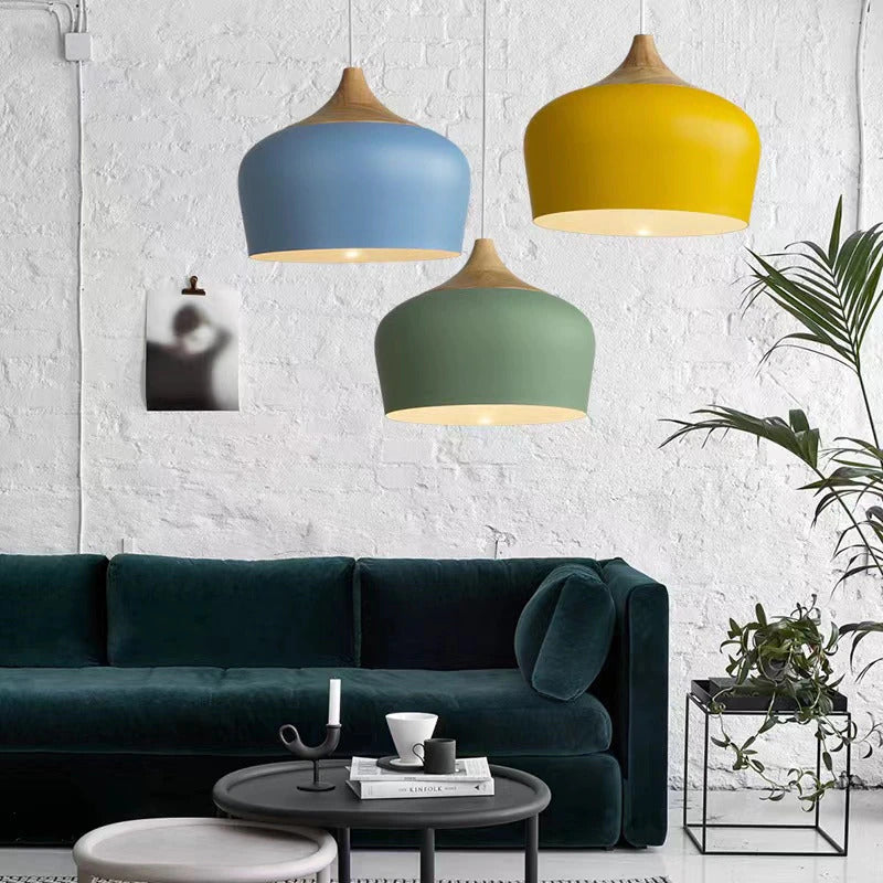 colorful nordic pendant light fixtures