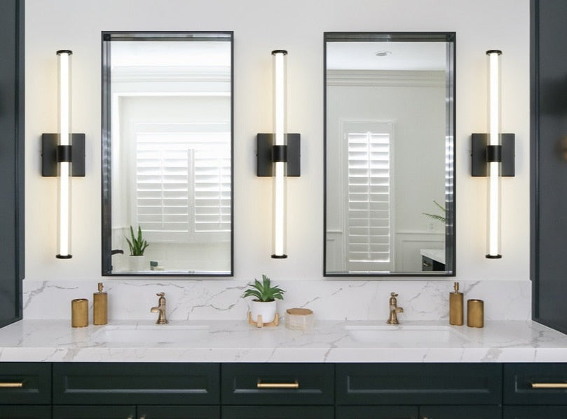 Aplique de pared/tocador LED de dos focos