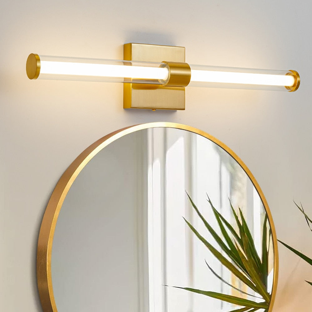 Aplique de pared/tocador LED de dos focos